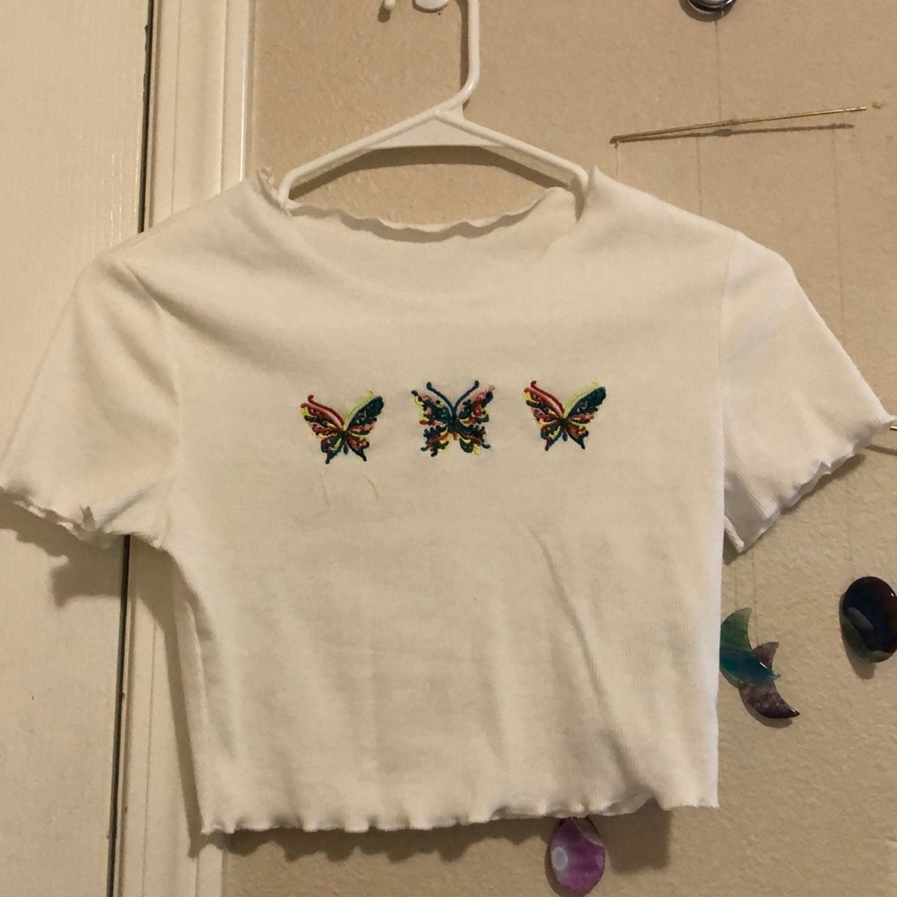 Cropped Butterfly Top